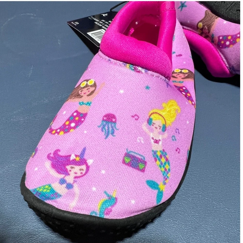 Tommy Bahama Toddler Girls Pink Mermaid Water Shoes Size 5/6 UPF 50+ 01132